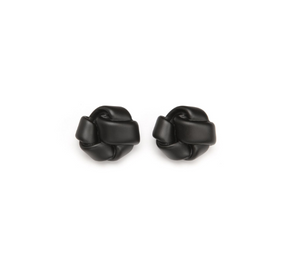 PONO - Knotted Clip Earring in Matte Black