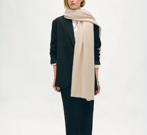 White + Warren - Cashmere Travel Wrap in Neutral Heather