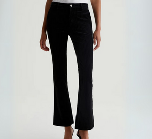 AG JEANS - Velvet Tailored Farrah Boot Pants in Black and White