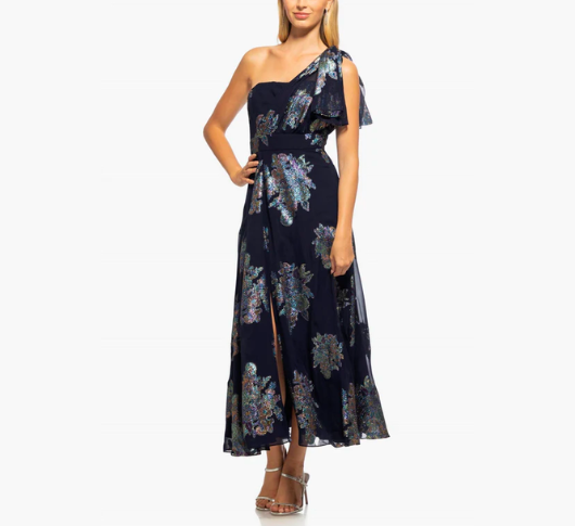 Shoshanna - Midnight Erina Dress in Navy/Multi – Sophia Lustig