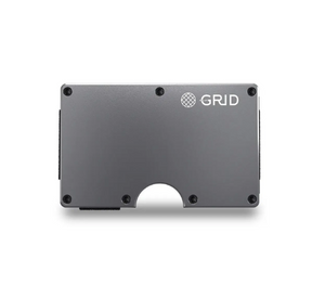 GRID WALLET - Grid Metal Wallet in Titanium