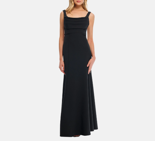 Shoshanna Women's Bartlett Crepe Sleeveless Maxi Dress - Jet - Size 6 Shoshanna Women's Bartlett Crepe Sleeveless Maxi Dress - Jet - Size 6