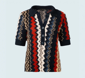 
            
                Load image into Gallery viewer, Iris Setlakwe - Polo Shirt with Knit Combo
            
        