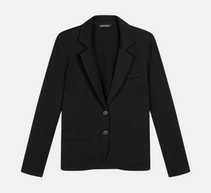 REPEAT Cashmere - Cotton Knit Blend Boyfriend Blazer