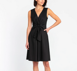 
            
                Load image into Gallery viewer, Hinson Wu - Ellen Sleeveless Tie Front Dress in Black
            
        
