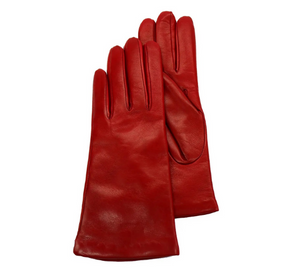 PORTOLANO - 9" Italian Leather Gloves in Red