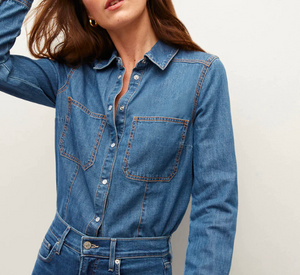 Veronica Beard - Farina Denim Blouse