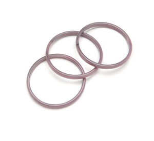 PONO - 3 Piece Braille Bangle Set in Sea grape