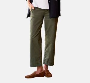 Frank & Eileen - Westport Italian Narrow Leg Pants in Army