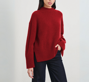 Rails - Miranda Relaxed Crew Sweater in Merlot