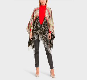 Marc Cain - Wool Cape in Mixed Print