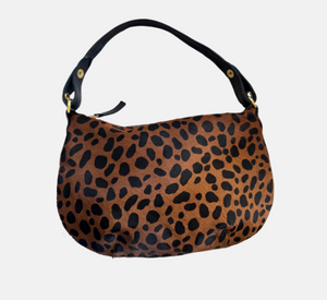 M.Andonia - Baby Beth Shoulder Bag in Cheetah Calf Hair