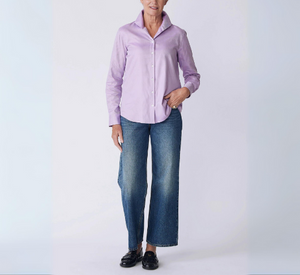 Kal Rieman - Ginna Box Pleat Shirt in Violet