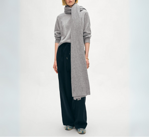 White + Warren - Cashmere Travel Wrap in Grey Heather