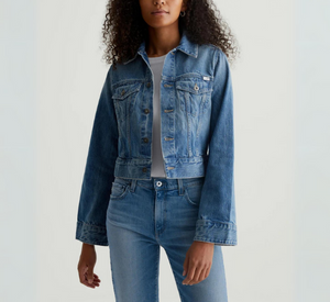 AG Jeans - Isa Crop Denim Jacket in Stockholm