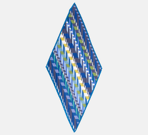 Echo - Chevron Stripe Diamond in Blue