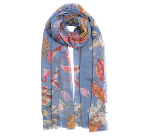 Echo - Flower Trail Wrap in Blue Dusk