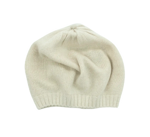 PORTOLANO - Cashmere Beret in Ivory