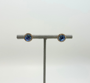 Anton Heunis - Round Stud in Blue and Gold