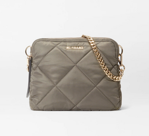 MZ Wallace - Madison Large Diamond Quilted Crossbody Bag in Magnet