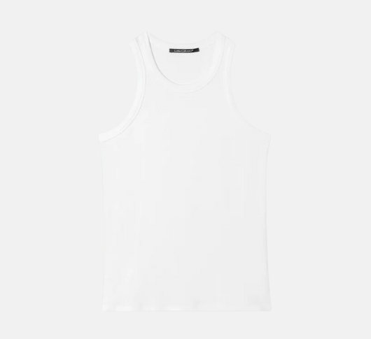 Luisa Cerano - Ribbed Tank in White