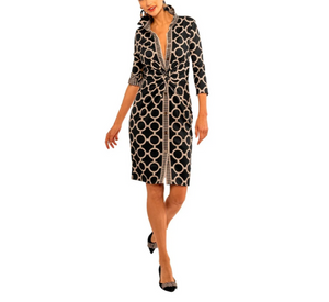 Gretchen Scott - Twist & Shout Dress in Dip & Dot