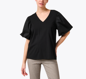 Hinson Wu - Kaitlyn Balloon Sleeve Top in Black