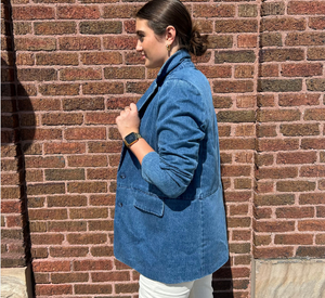 Joe's Jeans - Nina Denim Boyfriend Blazer in Fine