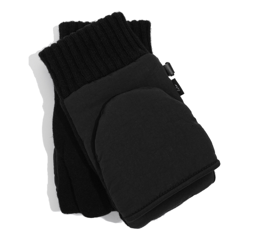 
            
                Load image into Gallery viewer, Echo - Cloud Puffer Pop Top Gloves in Black
            
        