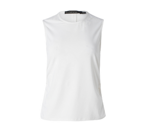 Iris Setlakwe - Sleeveless Shirred Side Top in Ivory