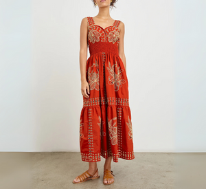 RAILS - Fawn Maxi Dress in Terracotta