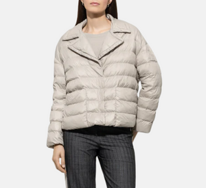 Luisa Cerano - Oversized Tech Coat in Oyster