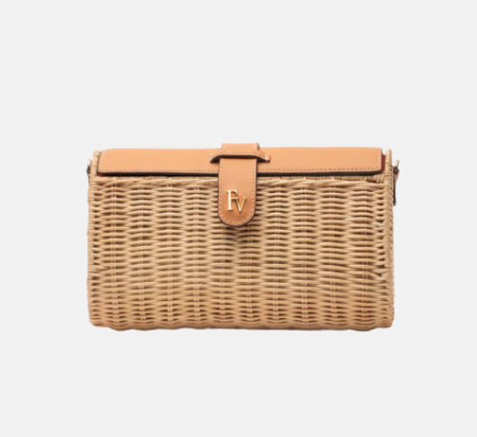 Frances Valentine - Wicker Crossbody Clutch