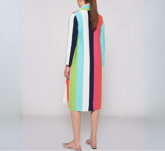 Vilagallo - Striped Knit Cardigan in Multicolor