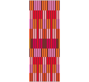 Echo - Color Block Stripe Happy Wrap in Port Pink