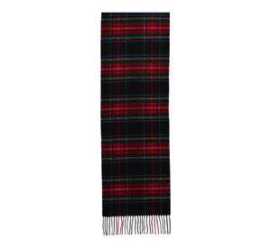 FRAAS SCARF COMPANY - Traditional Tartan Cashmink Scarf in Black Plaid