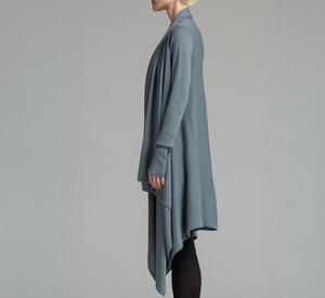 NFP - Long Sleeve Merino Wrap/ Cape in Mist Grey