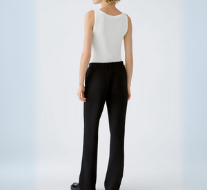 OUI - Jersey Boot Trousers in Black