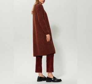 
            
                Load image into Gallery viewer, Luisa Cerano - Long Wool Cardigan in Whiskey
            
        