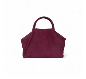 OLIEVE - Taya Top Handle Suede Crossbody in Mulberry