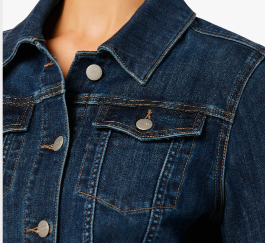 Joe s Jeans Relaxed Jacket with Raw Hem in Carolyn Sophia Lustig