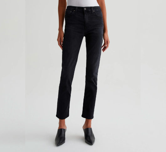 AG Jeans - Mari High Rise Slim Straight Jeans in City View