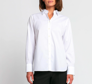 
            
                Load image into Gallery viewer, Hinson Wu - Reese Luxe Cotton Shirt in White
            
        