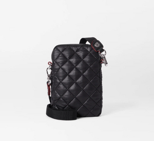 MZ Wallace - Micro Crosby Quilted Crossbody Bag in Black