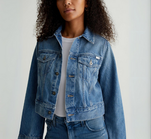 AG Jeans - Isa Crop Denim Jacket in Stockholm