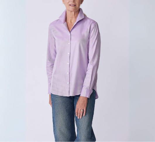 Kal Rieman - Ginna Box Pleat Shirt in Violet