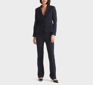 Marc Cain - Graphic Booster Tailoring-Fit Blazer in Midnight Blue
