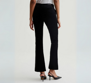 AG JEANS - Velvet Tailored Farrah Boot Pants in Black and White