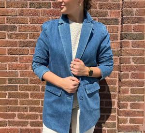 Joe's Jeans - Nina Denim Boyfriend Blazer in Fine