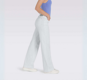 MAC JEANS - Dream Wide Leg Jeans in White